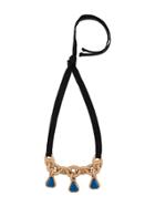 Marni Cable Chain And Ribbon Necklace - Metallic