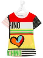 Moschino Kids Printed Patchwork T-shirt, Girl's, Size: 10 Yrs