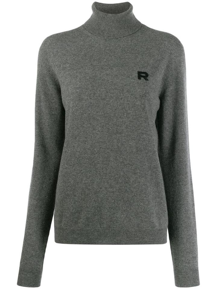 Rochas Monogram Embroidered Jumper - Grey