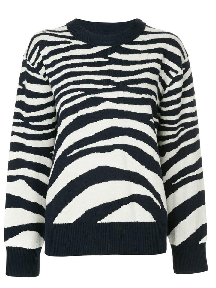 Sykes Zebra Striped Jumper - Black