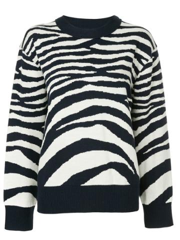 Sykes Zebra Striped Jumper - Black