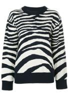 Sykes Zebra Striped Jumper - Black