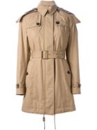 Burberry Brit Belted Trench Coat, Women's, Size: Large, Nude/neutrals, Cotton/polyamide/polyester