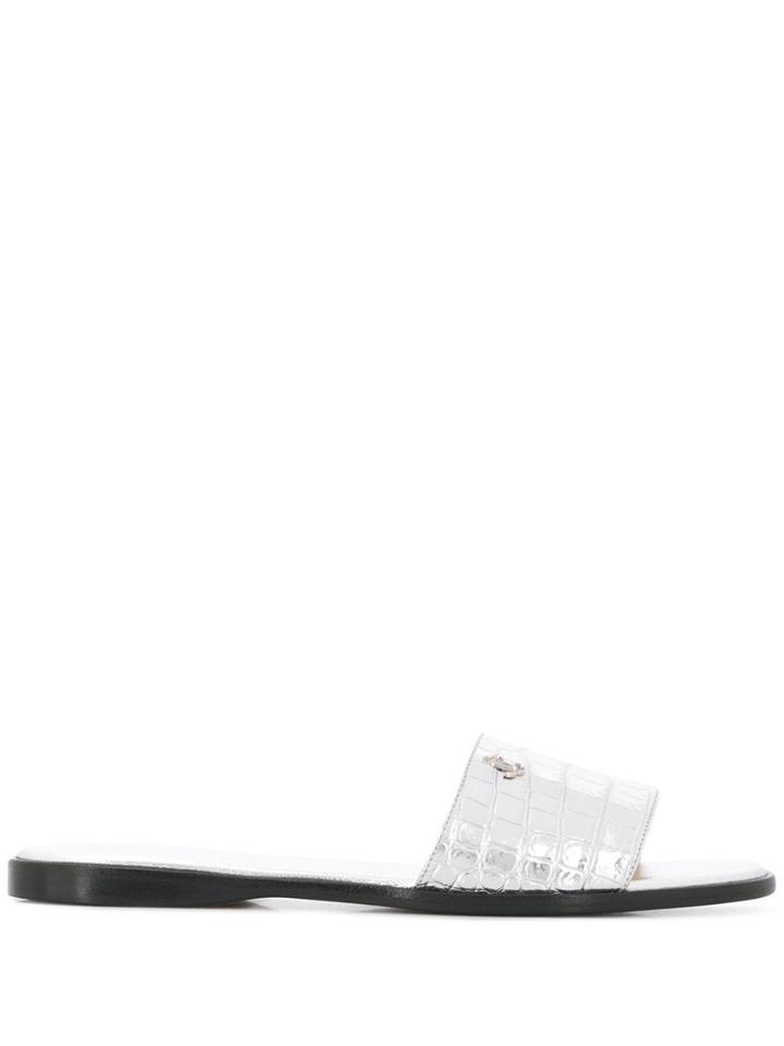 Jimmy Choo Minea Open-toe Sandals - Silver