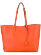 Saint Laurent Classic Shopper Tote, Women's, Yellow/orange