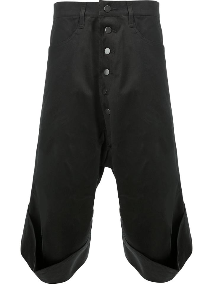 Christopher Nemeth Slouch Cropped Trousers - Black