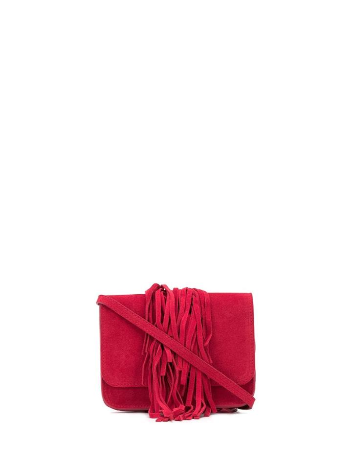 L'autre Chose Fringe Mini Bag - Red