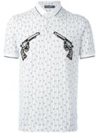 Dolce & Gabbana Gun Patch Printed Polo Short