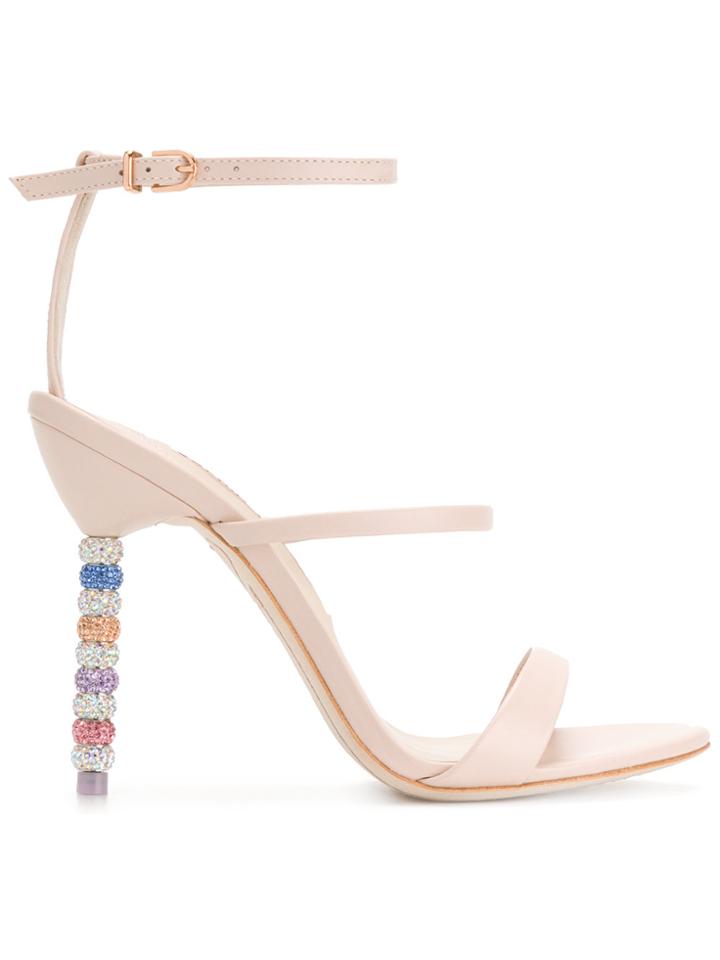 Sophia Webster Rosalind Crystal Sandals - Nude & Neutrals