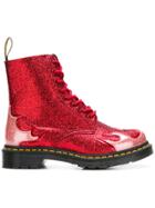 Dr. Martens 1460 Pascal Flame Boots - Red