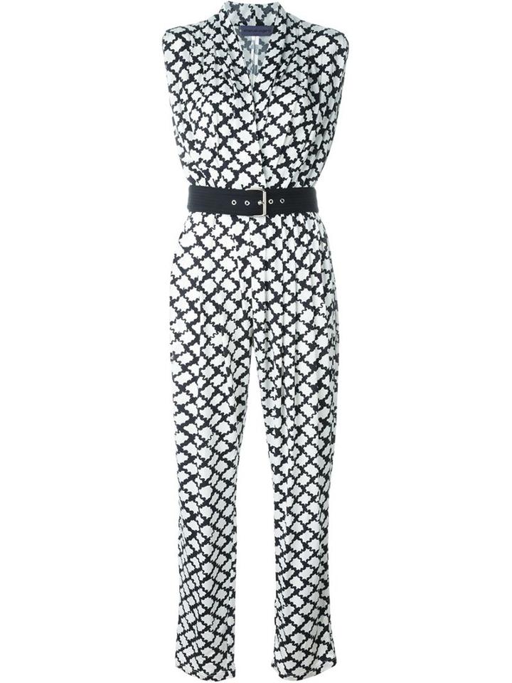 Emanuel Ungaro Printed V-neck Jumpsuit