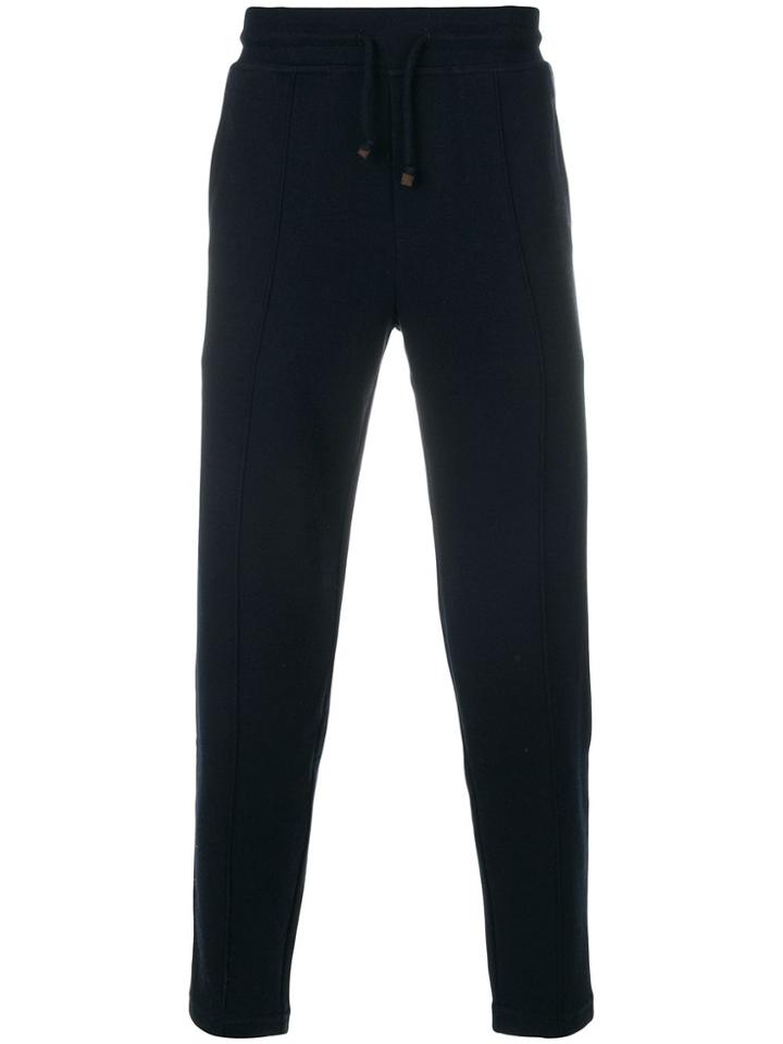 Brunello Cucinelli Drawstring-waist Track Pants - Blue