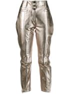 Ann Demeulemeester Button-up Slim Fit Trousers - Gold