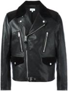 Coach 'mashup' Jacket, Men's, Size: 50, Black, Leather/wool/cupro