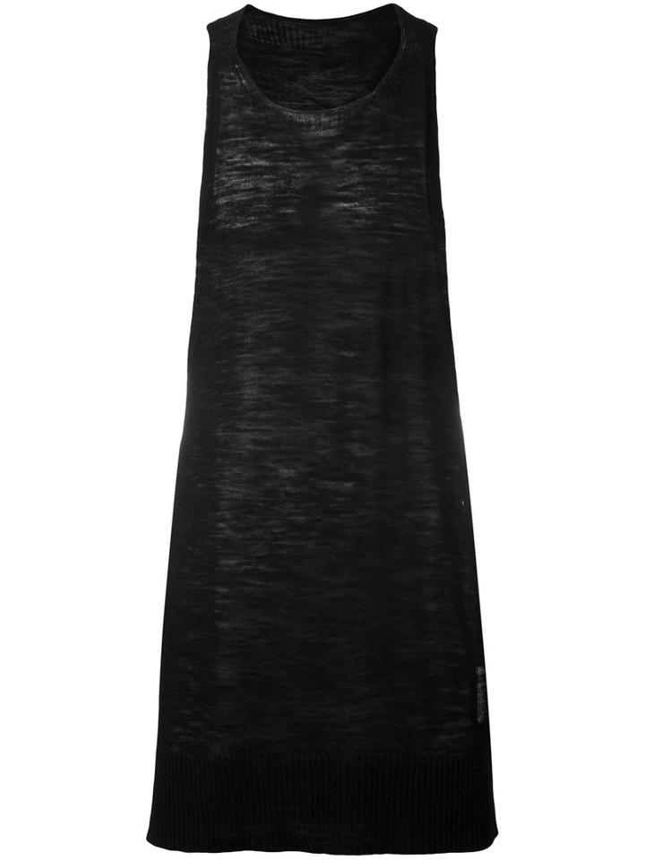Onebyme - Racer Back Tank Top - Men - Linen/flax/viscose - 4, Black, Linen/flax/viscose