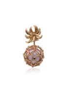 Yvonne Léon Yellow Pineapple Pearl And Gold Earring - Metallic