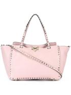 Valentino Valentino Garavani 'rockstud' Trapeze Tote - Pink & Purple