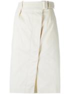 Egrey - Midi Skirt - Women - Cotton - 40, White, Cotton