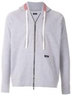 Àlg Checkered Trim Hoodie - Grey