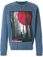 Dsquared2 Into The Wood Printed Sweatshirt - Blue