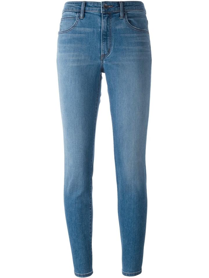 Helmut Lang Ankle Skinny Jeans, Women's, Size: 28, Blue, Cotton/polyester/spandex/elastane
