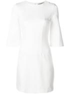 Twin-set Midi Fitted Dress - White