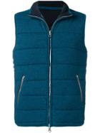 N.peal Sleeveless Quilted Jacket - Blue
