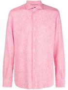Orian Plain Button Down Shirt - Pink & Purple
