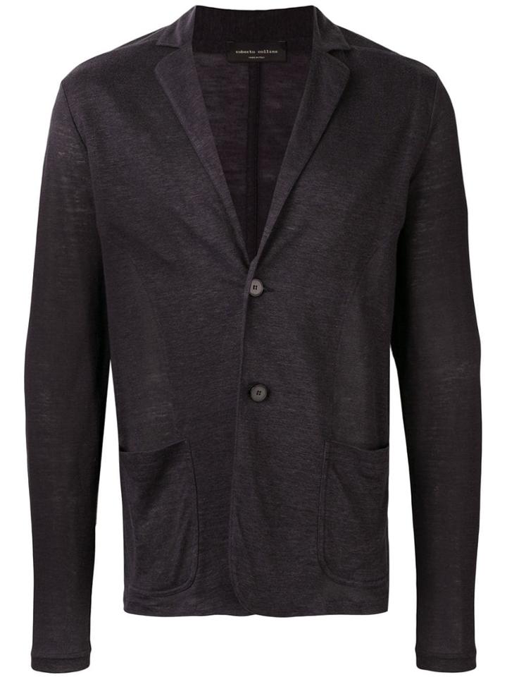 Roberto Collina Single-breasted Blazer - Grey