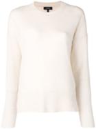 Theory Knitted Long Sleeve Jumper - White