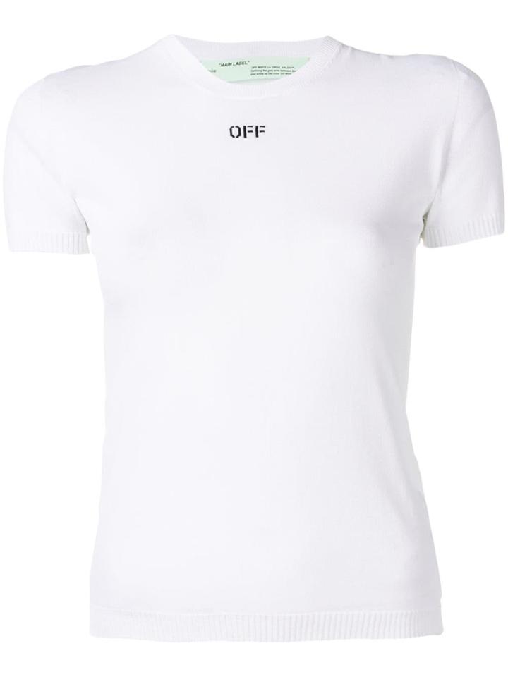 Off-white Logo Knit T-shirt