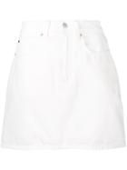 Calvin Klein Jeans Denim Mini Skirt - White