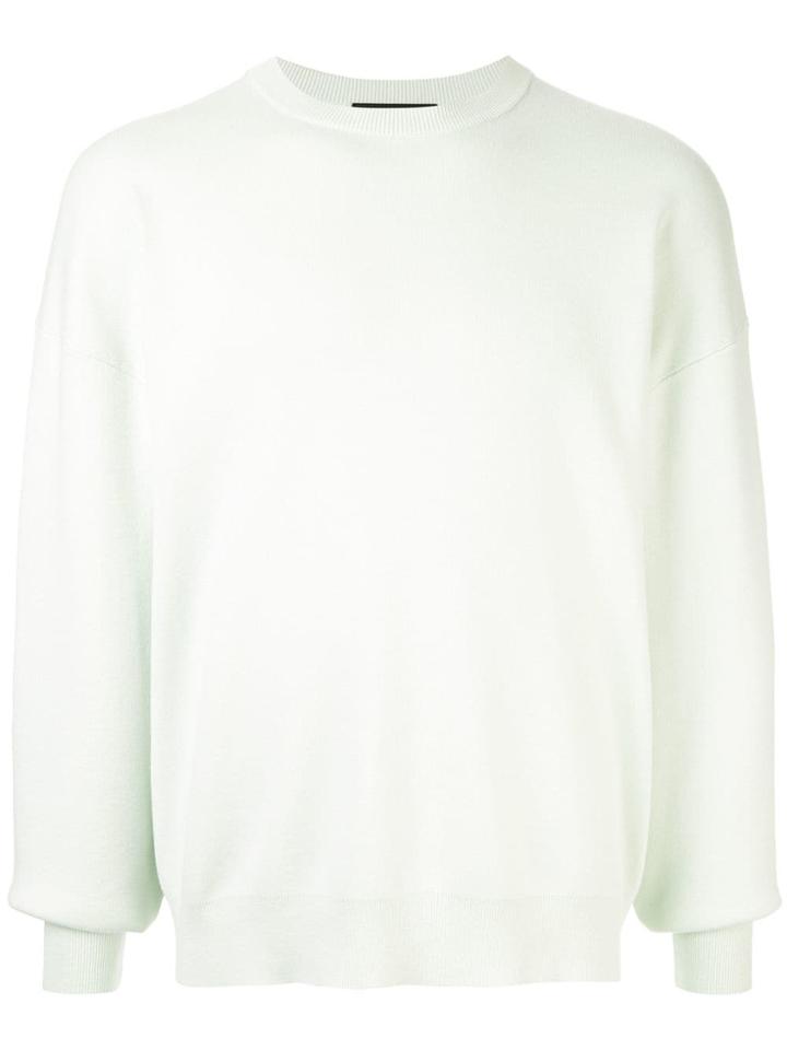 Caban Dropped Shoulder Sweater - Green