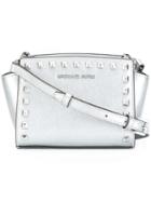 Michael Michael Kors Mini 'selma' Crossbody Bag, Women's, Grey, Leather