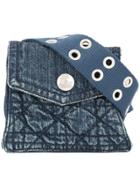 Christian Dior Vintage Denim Belt Bag - Blue