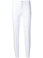 Cambio Raised Seam Skinny Trousers - White