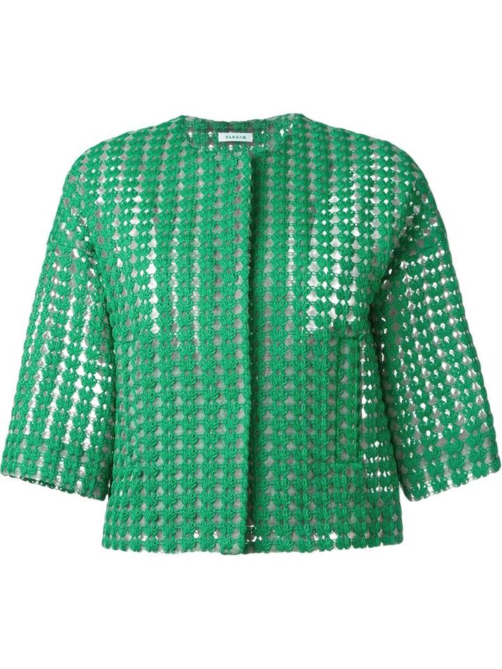 P.a.r.o.s.h. 'plastic' Jacket, Women's, Size: Small, Green, Polyester