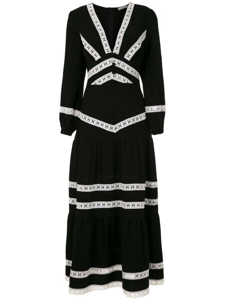Martha Medeiros Nervuras Midi Dress - Black