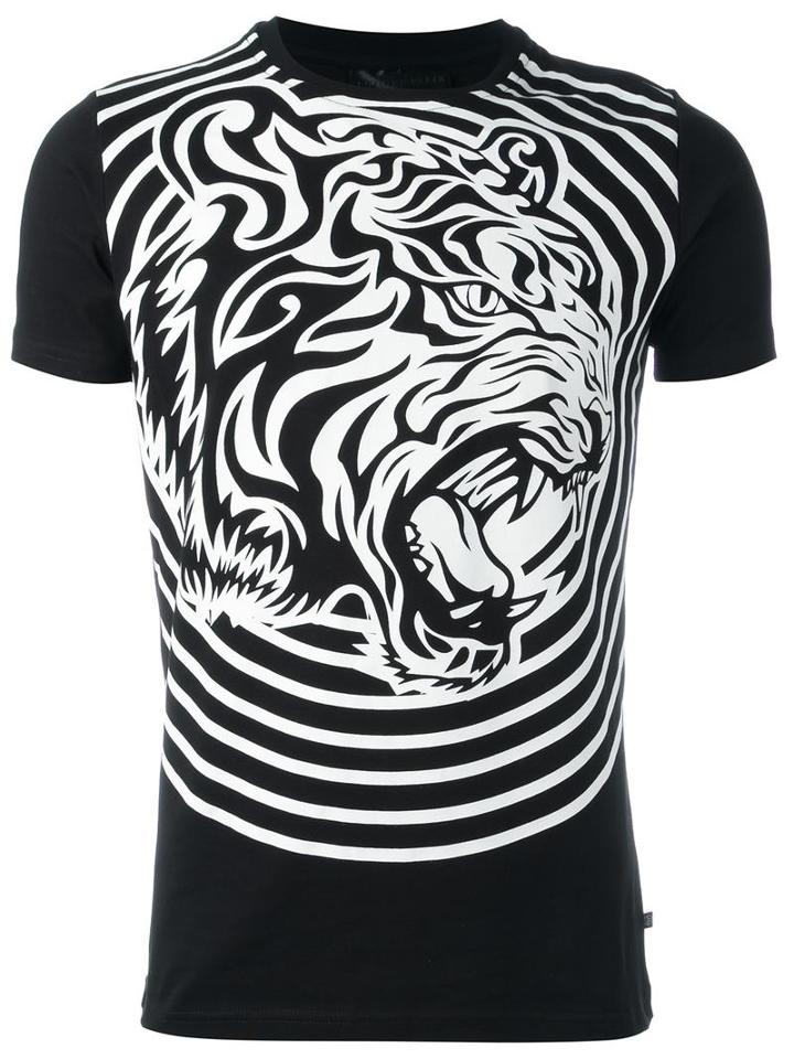 Philipp Plein 'tribal' T-shirt, Men's, Size: Xl, Black, Cotton