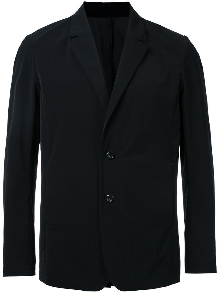 Attachment - Double Buttons Blazer - Men - Polyester - 3, Black, Polyester