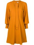 See By Chloé Scarf Neck Dress - Yellow & Orange