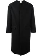 Comme Des Garçons Noir Kei Ninomiya Single Breasted Coat, Women's, Size: Medium, Black, Nylon/cupro/angora/wool