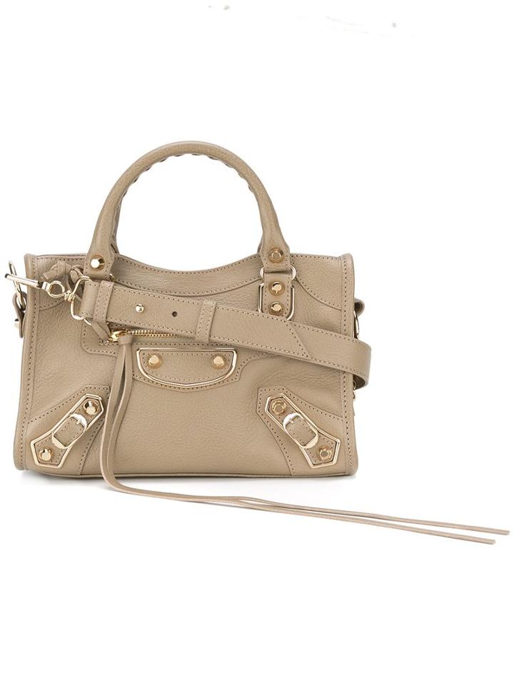 Balenciaga Detachable Strap Tote, Women's, Nude/neutrals, Calf Leather