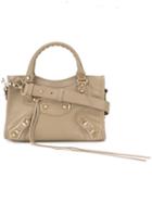 Balenciaga Detachable Strap Tote, Women's, Nude/neutrals, Calf Leather