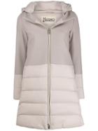 Herno Quilted Hooded Coat - Neutrals