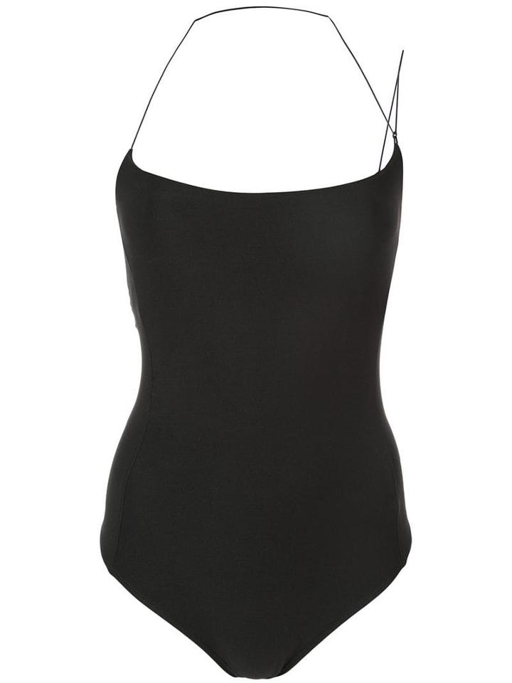 Alix Kane Asymmetrical Bodysuit - Black