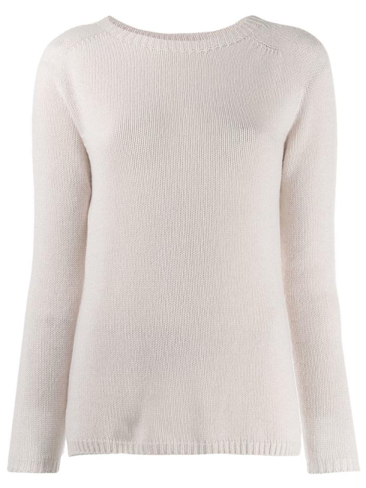 's Max Mara Long Sleeve Knitted Top - Neutrals