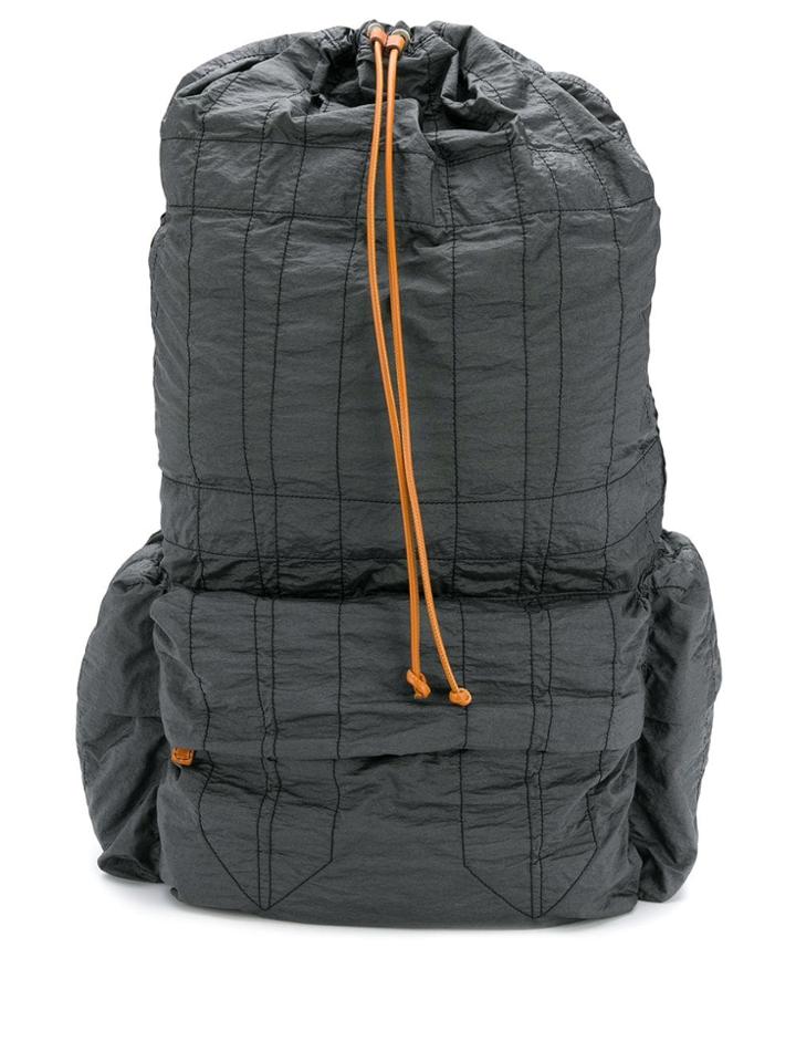 Jil Sander Large Drawstring Backpack - Grey