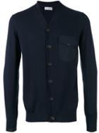 Brunello Cucinelli Single Breasted Cardigan, Men's, Size: 50, Blue, Cotton/polyamide/spandex/elastane