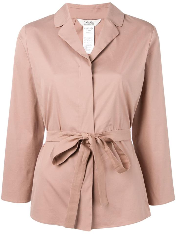 Max Mara Tie Waist Shirt - Pink